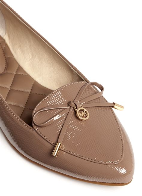 michael kors leather flats.